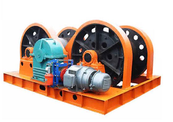 jz-5/400凿井绞车技术参数 型号:jz-5/400 钢丝绳最大静张力(kn):50